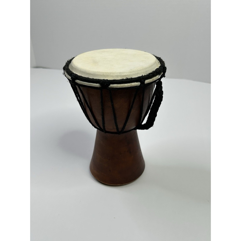 Sageman Djembe Hand Drum Own The Groove  Small Wood  +  Braided Handle READ**